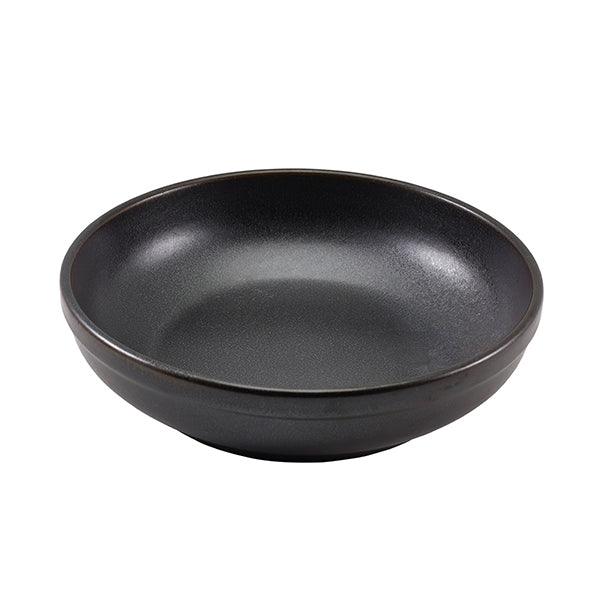 Terra Porcelain Black Coupe Bowl 23cm - BESPOKE 77