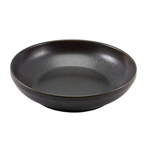 Terra Porcelain Black Coupe Bowl 27.5cm - BESPOKE 77