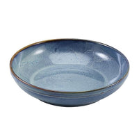 Terra Porcelain Aqua Blue Coupe Bowl 27.5cm - BESPOKE 77