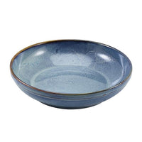 Terra Porcelain Aqua Blue Coupe Bowl 27.5cm - BESPOKE 77