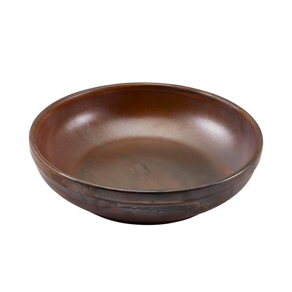 Terra Porcelain Rustic Copper Coupe Bowl 23cm - BESPOKE 77