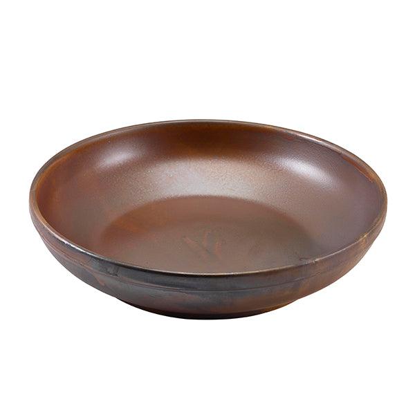 Terra Porcelain Rustic Copper Coupe Bowl 27.5cm - BESPOKE 77