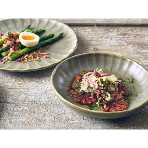 Terra Porcelain Matt Grey Scalloped Coupe Bowl 20.3cm - BESPOKE 77