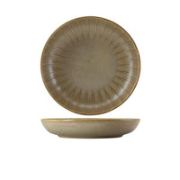 Terra Porcelain Matt Grey Scalloped Coupe Bowl 25.4cm - BESPOKE 77