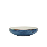 Terra Porcelain Aqua Blue Two Tone Coupe Bowl 22cm - BESPOKE 77