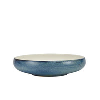 Terra Porcelain Aqua Blue Two Tone Coupe Bowl 24.5cm - BESPOKE 77
