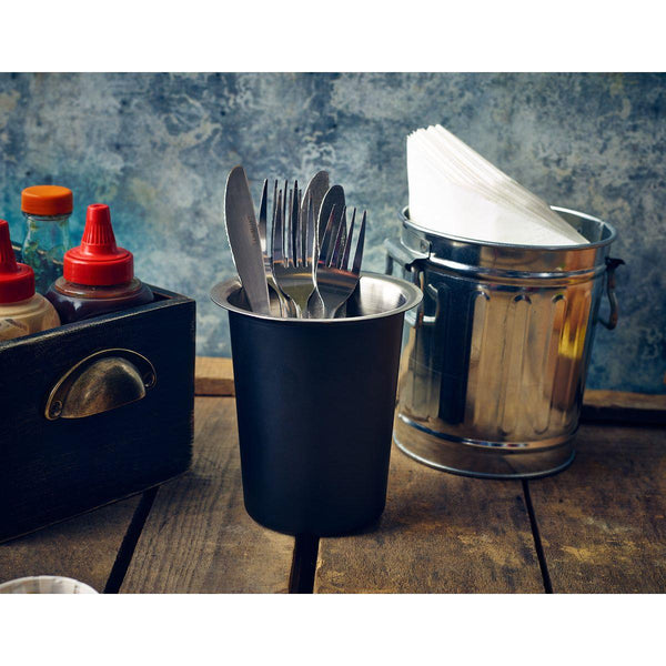 GenWare Stainless Steel Black Cutlery Cylinder - BESPOKE 77