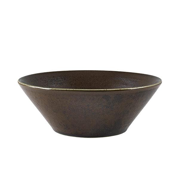Terra Porcelain Black Conical Bowl 16cm - BESPOKE 77
