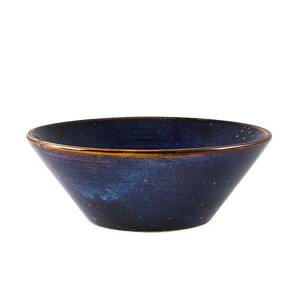 Terra Porcelain Aqua Blue Conical Bowl 16cm - BESPOKE 77