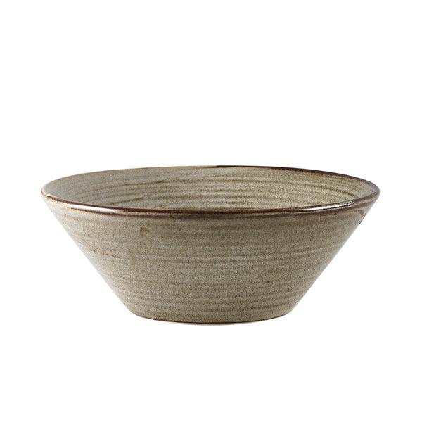 Terra Porcelain Grey Conical Bowl 16cm - BESPOKE 77