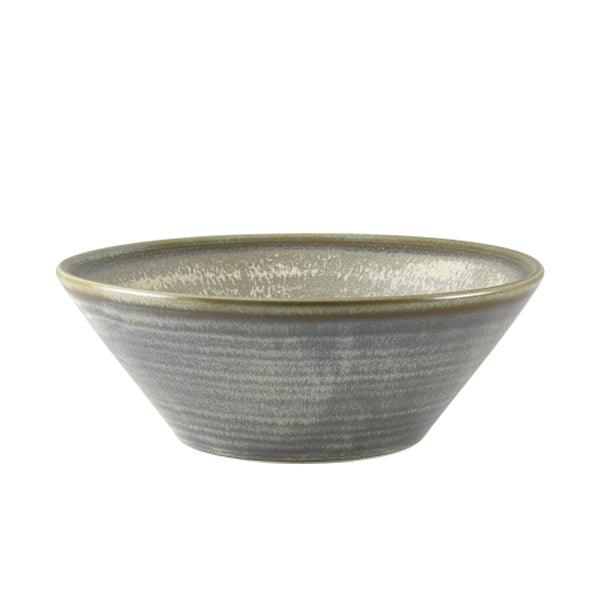Terra Porcelain Matt Grey Conical Bowl 16cm - BESPOKE 77