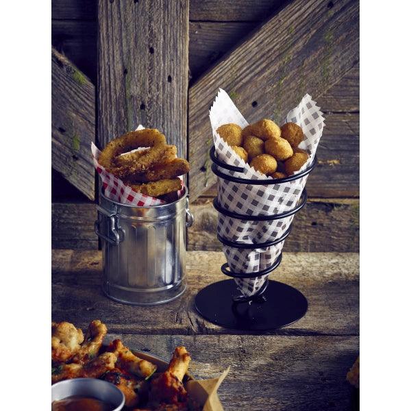 Genware Serving Cone 18cm Black - BESPOKE 77