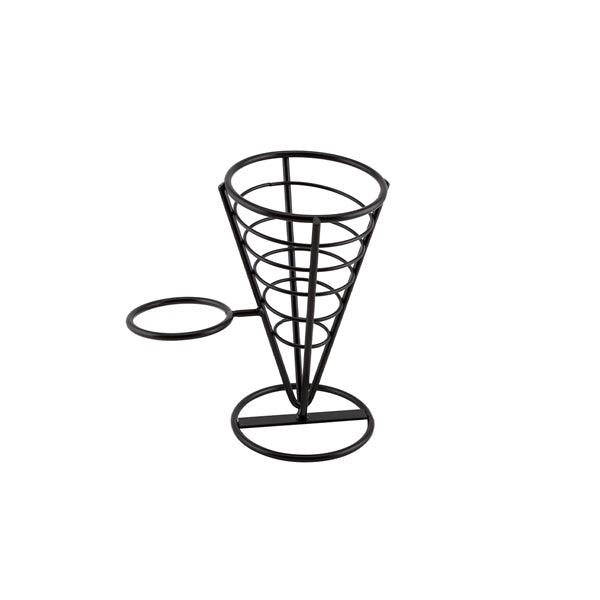 Genware Serving Cone 1 Ramekin Well 21.5cm - BESPOKE 77