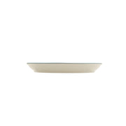 Miro blue reactive glaze porcelain coupe plate 24cm
