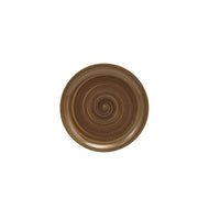 Miro grey porcelain coupe plate 24cm with reactive glaze