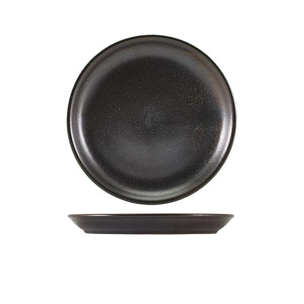 Terra Porcelain Black Coupe Plate 19cm - BESPOKE 77