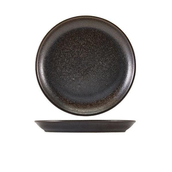 Terra Porcelain Black Coupe Plate 24cm - BESPOKE 77