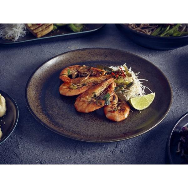 Terra Porcelain Black Coupe Plate 24cm - BESPOKE 77