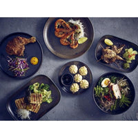 Terra Porcelain Black Coupe Plate 24cm - BESPOKE 77