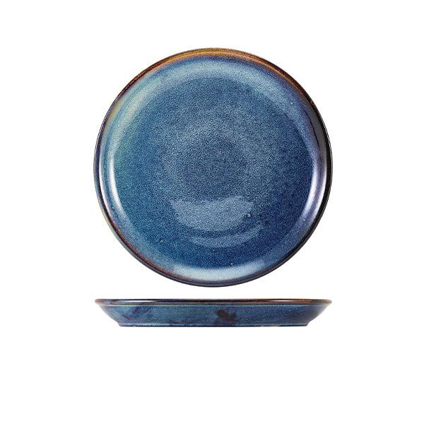 Terra Porcelain Aqua Blue Coupe Plate 19cm - BESPOKE 77