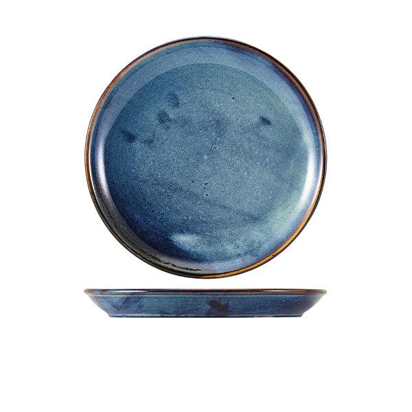 Terra Porcelain Aqua Blue Coupe Plate 24cm - BESPOKE 77