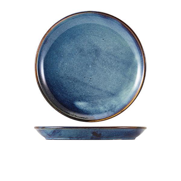 Terra Porcelain Aqua Blue Coupe Plate 27.5cm - BESPOKE 77