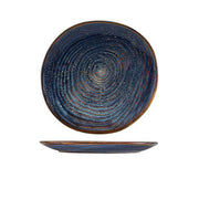 Terra Porcelain Aqua Blue Organic Plate 25cm - BESPOKE 77