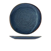 Terra Porcelain Aqua Blue Organic Plate 28.5cm - BESPOKE 77