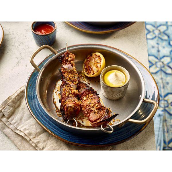 Terra Porcelain Aqua Blue Organic Plate 28.5cm - BESPOKE 77