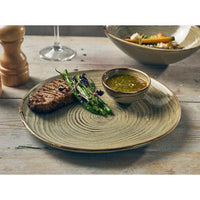 Terra Porcelain Grey Organic Plate 25cm - BESPOKE 77