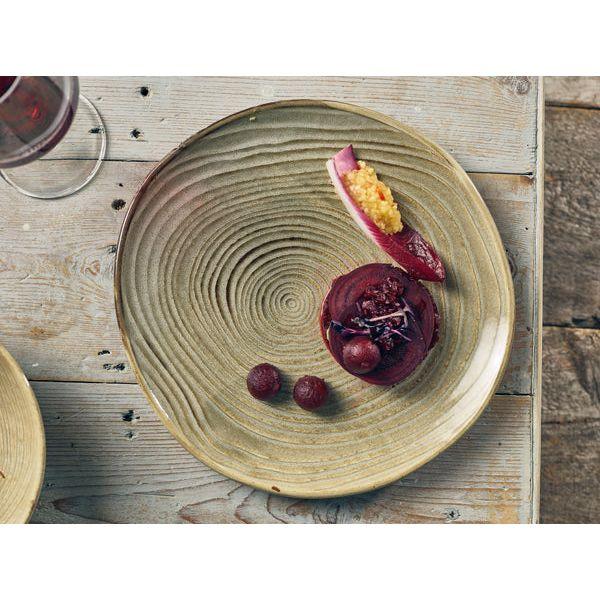 Terra Porcelain Grey Organic Plate 25cm - BESPOKE 77