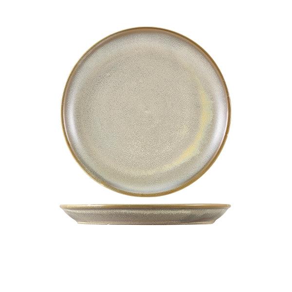 Terra Porcelain Matt Grey Coupe Plate 24cm - BESPOKE 77