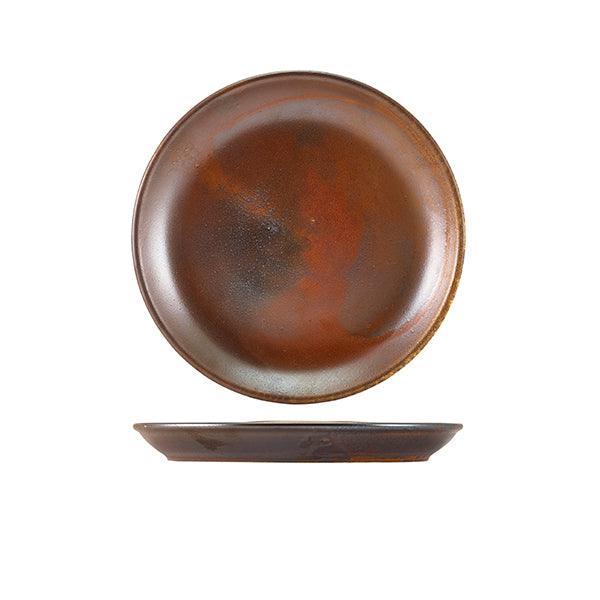Terra Porcelain Rustic Copper Coupe Plate 19cm - BESPOKE 77