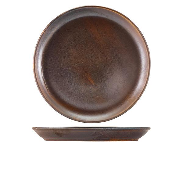 Terra Porcelain Rustic Copper Coupe Plate 30.5cm - BESPOKE 77