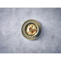 Terra Porcelain Matt Grey Scalloped Coupe Plate 20.3cm - BESPOKE 77