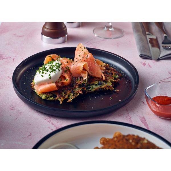 Black Copenhagen Round Melamine Plate 17cm - BESPOKE 77