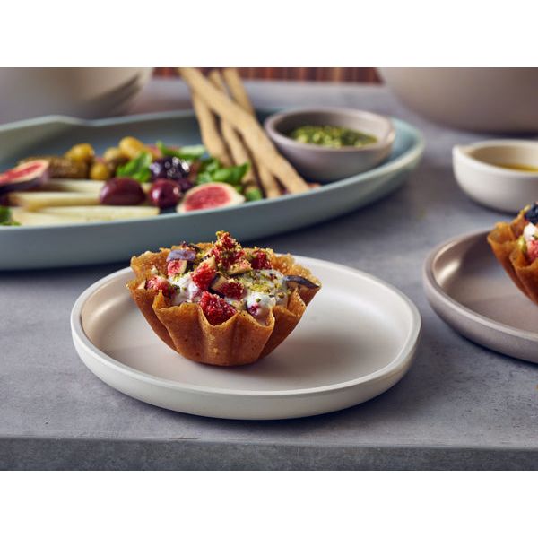 White Copenhagen Round Melamine Plate 17cm - BESPOKE 77