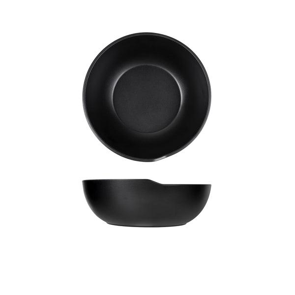 Black Copenhagen Round Melamine Bowl 20 x 7.5cm - BESPOKE 77
