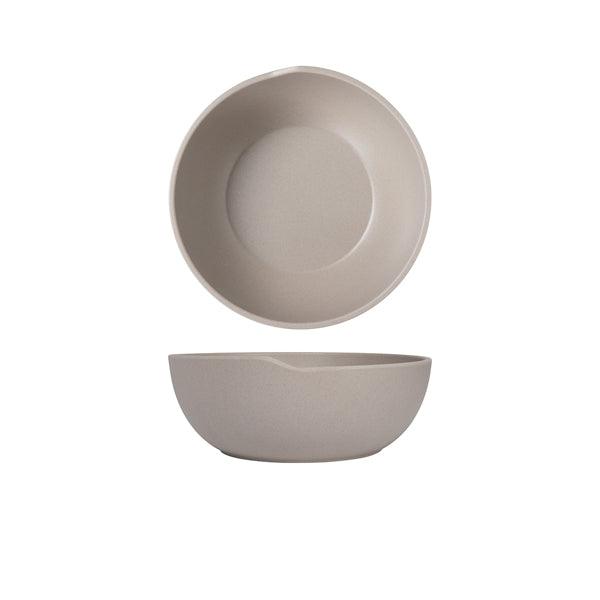 Sand Brown Copenhagen Round Melamine Bowl 20 x 7.5cm - BESPOKE 77