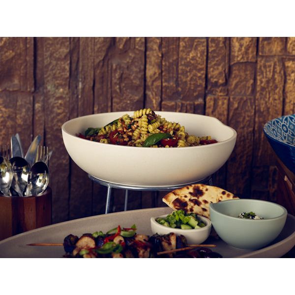 White Copenhagen Melamine Bowl 28 x 7.5cm - BESPOKE 77