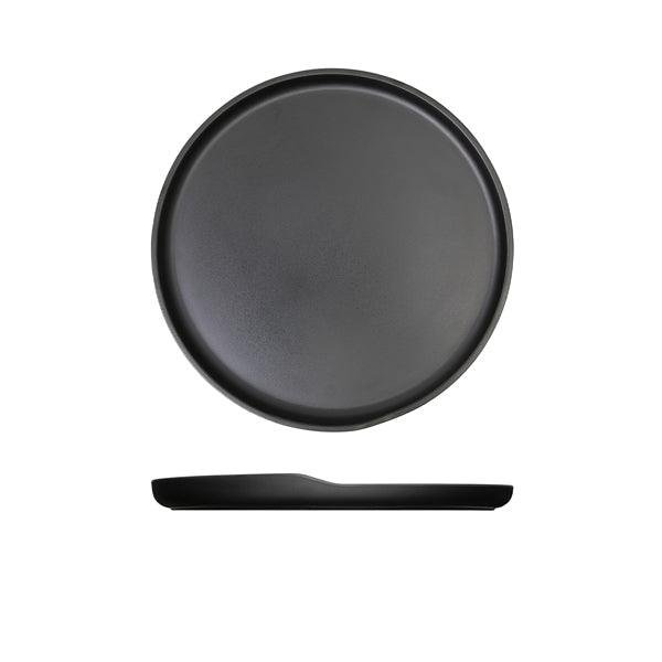 Black Copenhagen Round Melamine Plate 28cm - BESPOKE 77