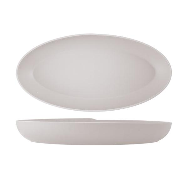 White Copenhagen Oval Melamine Deep Dish 55 x 27.5 x 7.5cm - BESPOKE 77