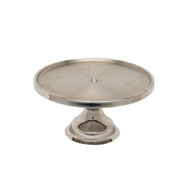 Genware S/St. Cake Stand 13"Dia.6.5" High - BESPOKE 77