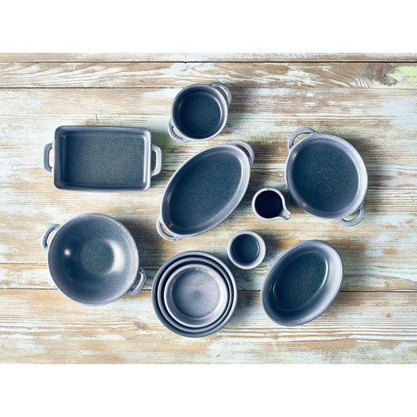 Forge Graphite Stoneware Oval Pie Dish 16cm - BESPOKE 77