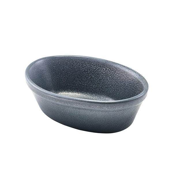 Forge Graphite Stoneware Oval Pie Dish 16cm - BESPOKE 77
