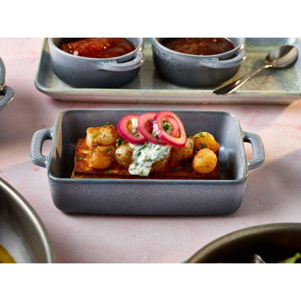 Forge Graphite Stoneware Rectangular Dish 16 x 10.5 x 4cm - BESPOKE 77