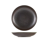 Terra Porcelain Black Deep Coupe Plate 21cm - BESPOKE 77
