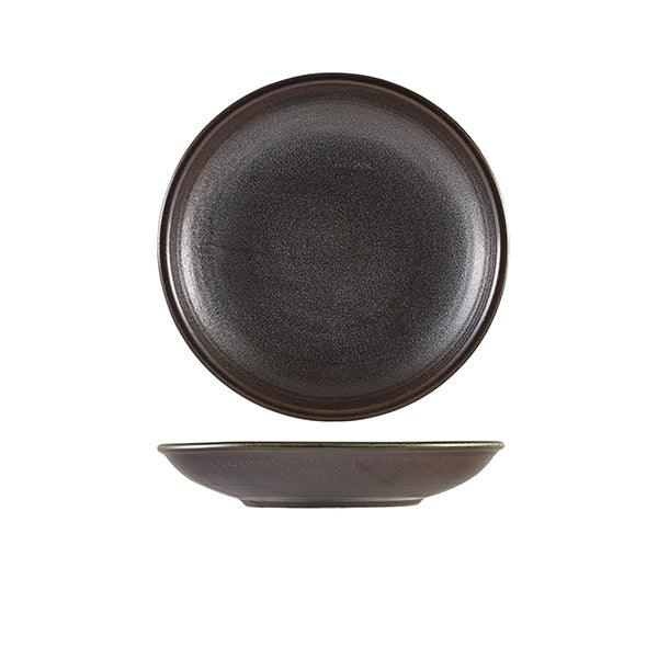 Terra Porcelain Black Deep Coupe Plate 21cm - BESPOKE 77