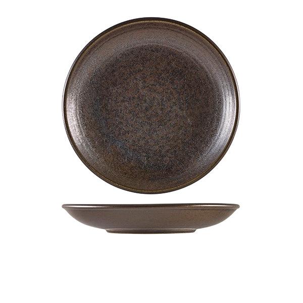 Terra Porcelain Black Deep Coupe Plate 25cm - BESPOKE 77