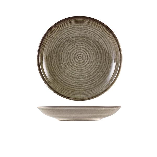 Terra Porcelain Grey Deep Coupe Plate 21cm - BESPOKE 77